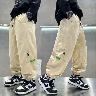 Overalls men's summer thin American retro cool trendy brand leggings men's khaki casual pants