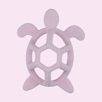 Baby-Beißring aus Silikon, hohl, kugelförmig, Schildkröten-Beißring, Anti-Saug-Baby-Beißring  Mehrfarbig