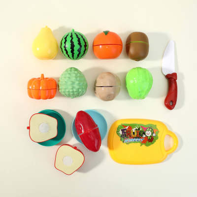 Play house juguetes para niños verduras y frutas niños hamburguesas y papas fritas