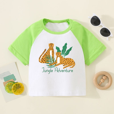 hibobi Baby Short-sleeved T-shirt with shoulder insert for small children