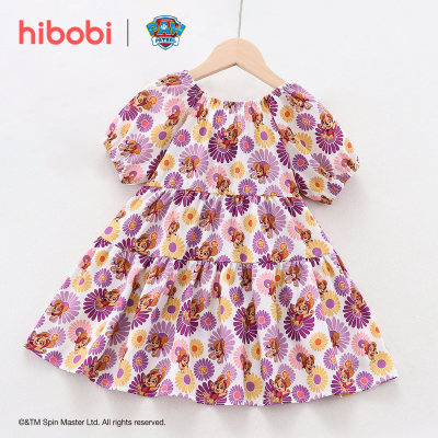 Hibobi x PAW Patrol - Vestidos estampados multicolores para niña pequeña con margaritas dulces