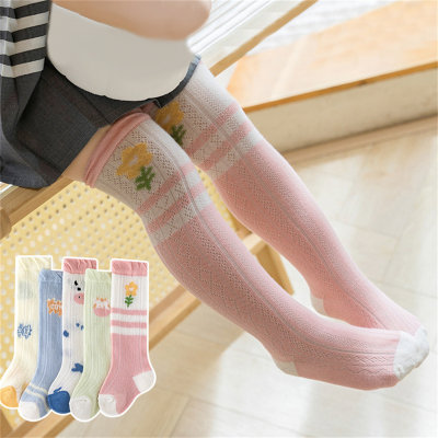 Baby Pure Cotton Color-block Cartoon Pattern Socks