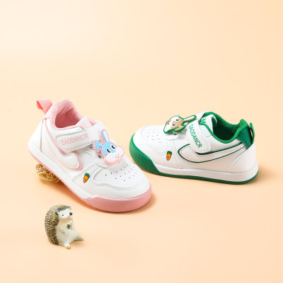 Toddler Girl Solid Color Velcro Sneakers