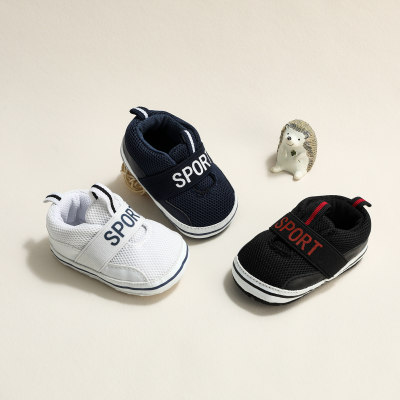 Baby Letter Pattern Non-slip Slip-on Shoes