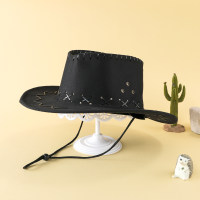 Children's Suede Cowboy Hat  Black