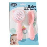 2-piece Baby Hair Brush & Comb  Pink