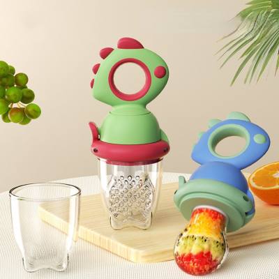 Baby bite fruit and vegetable fun bag to eat fruit food supplement baby to eat juice teether pacifier to play molar stick