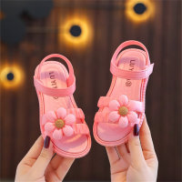 Children's flower non-slip sandals  Pink