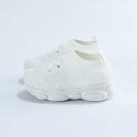 Toddler Solid Color Slip-on Sneakers  White