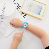 Bracciale per orologio in stile cartone animato tinta unita per bambini  Blu
