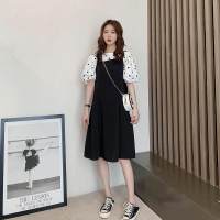Summer new style Hepburn mature style French retro suspender skirt two-piece suit female western-style net celebrity temperament suit  Black