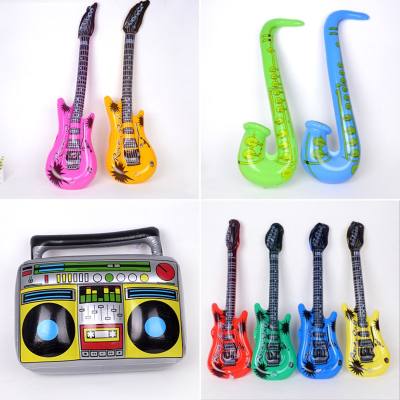 PVC Inflatable Guitar Simulation Instrument Microphone