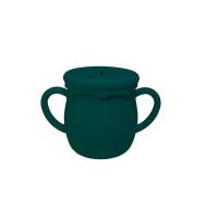 Straw Mug, Snack Cup, Baby Mug, Silicone Cup, Training Mug, Baby Mug, Spill-resistant Cup, Baby Shower Gift  Green