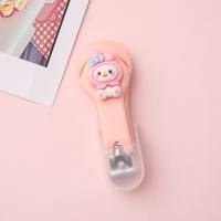 Creative Cartoon Nail Clipper Adult Nail Clipper Single Pack Student Portable Folding Nail Clipper Manicure Manicure Wholesale  Pink