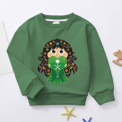Toddler Cartoon Figure Printed Pullover Sweater