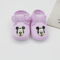 Baby Mickey Striped Soft Sandals  Pink