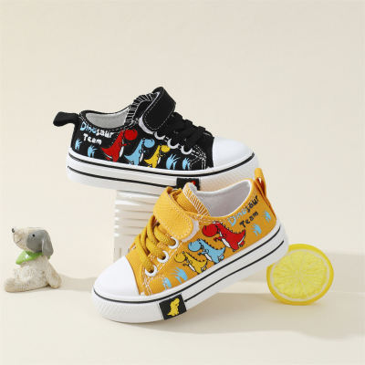 Toddler Dinosaur Printed Velcro Canvas Shoes