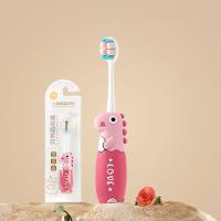 Cartoon children's toothbrush super soft silicone toothbrush that does not hurt the gums  Pink
