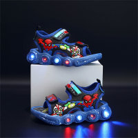 Children's Spider-Man Luminous Anti-slip Sandals  Blue