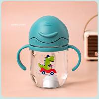 Baby learning drinking cup, straw cup,300ML  Green