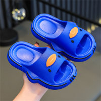 Sandalias infantiles de suela blanda antideslizantes con estampado de patos  Azul