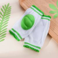 Rodilleras protectoras de algodón puro para bebé de 2 piezas  Verde