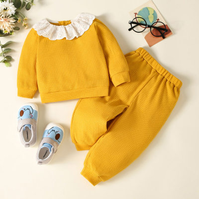 Baby Solid Color T-shirt & Pants