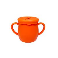 Straw Mug, Snack Cup, Baby Mug, Silicone Cup, Training Mug, Baby Mug, Spill-resistant Cup, Baby Shower Gift  Orange
