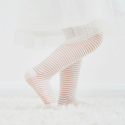 Toddler Girl Mesh Stripes Footless Leggings Tights