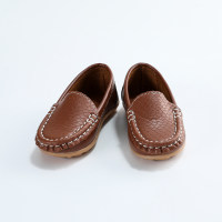 Toddler Boy Solid Color Slip-on Flat Shoes  Brown