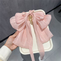 Children's Super Fairy Bow Ribbon Grab Clip  Pink