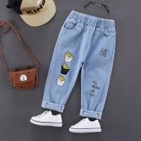 Hot-selling spring and autumn boys' denim trousers and children's clothing manufacturers directly approve children's trousers spring and autumn style baby jeans trendy  Multicolor