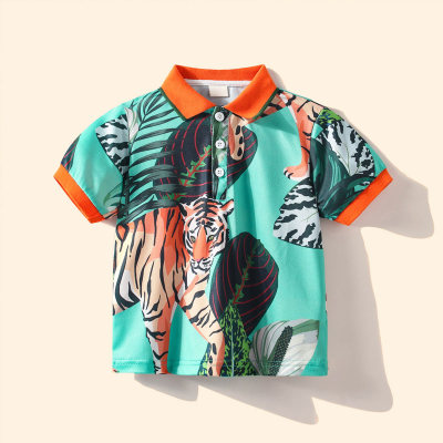 Kid Boy Tiger Print T-Shirt