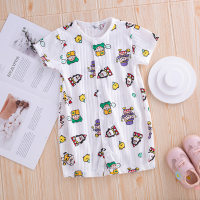 Children's clothing summer baby thin suit newborn toddler short-sleeved jumpsuit crawling clothes  Multicolor
