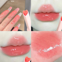Huayumi Solid Lipstick Lipstick Popular Mirror Glitter Jelly Love lipstick  Multicolor 2