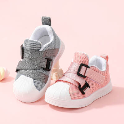 Toddler Fashion Solid Velcro Low-bond Sneakers