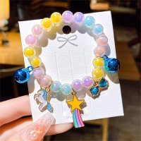 Bracelet en cristal perlé princesse Elsa pour enfants Blanche-Neige  Multicolore