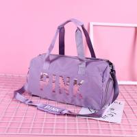 Wet and dry portable crossbody bag, large capacity travel bag  Purple