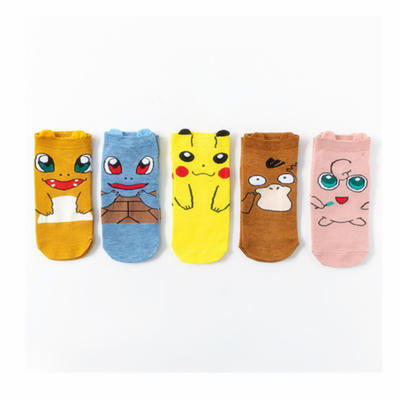 Children's 5-piece set of Pikachu series socks