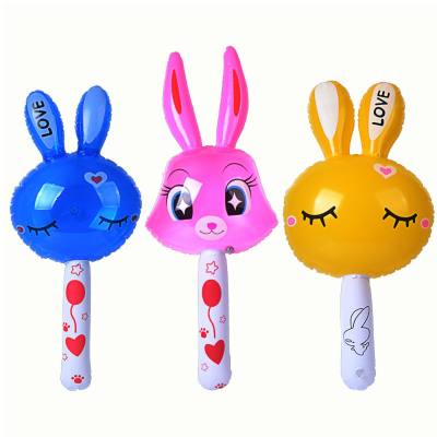 Inflatable rabbit stick toy LOVE rabbit inflatable rabbit stick squeeze love rabbit