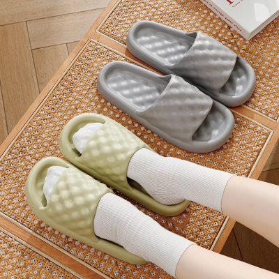 Sandálias de verão Eva leves e macias para mulheres usarem em casa e ao ar livre com chinelos de sola macia espessada