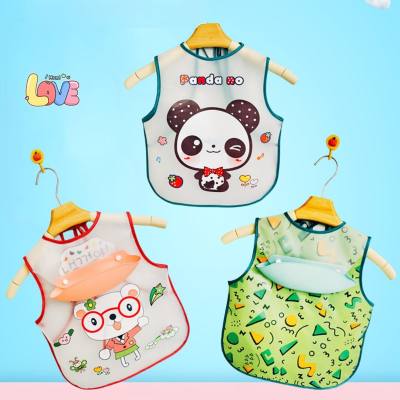 Baby overalls children's baby eating clothes bibs sleeveless waterproof and dirt-proof durable thin