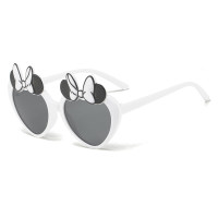 Toddler Strange bow children's sunglasses  White