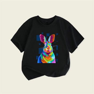 Camiseta de manga corta con estampado de conejo Kid Boy
