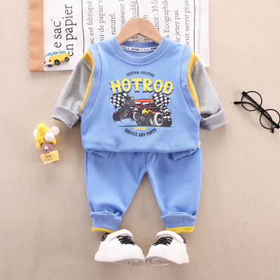 Toddler Letter Building Printed Pullover Sweater & Pants