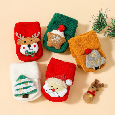 Calcetines tobilleros estilo navideño para niños