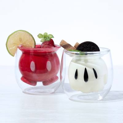 Mini glass children's gift double-layer dessert cup