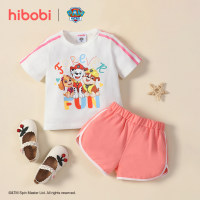 hibobi x PAW Patrol Toddler Girls Casual Printing Sport Style Top+Pants  White