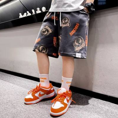 Children's clothing boys' summer pants 2024 new medium and large children's summer shorts boys' medium pants thin section five-point pants trendy