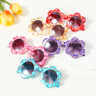 Hibobi Girl Kids Cute Floral Sun Protection Polarized Sunglasses